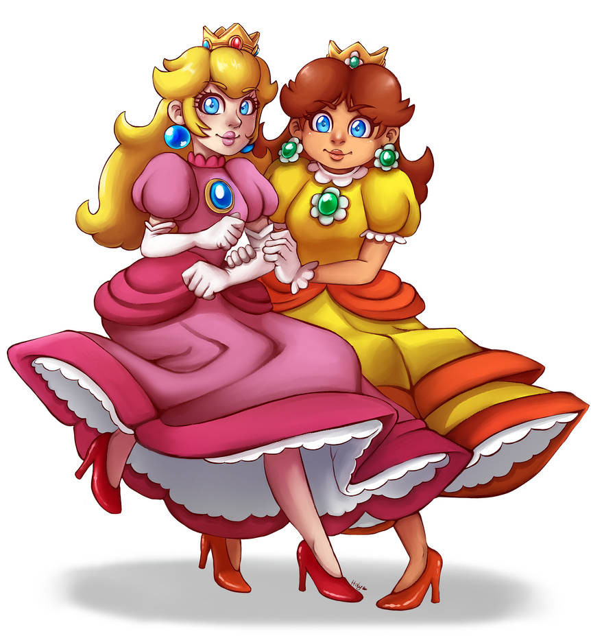 Peach and Daisy by LC-Holy on DeviantArt