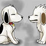 Snoopy and Akamaru