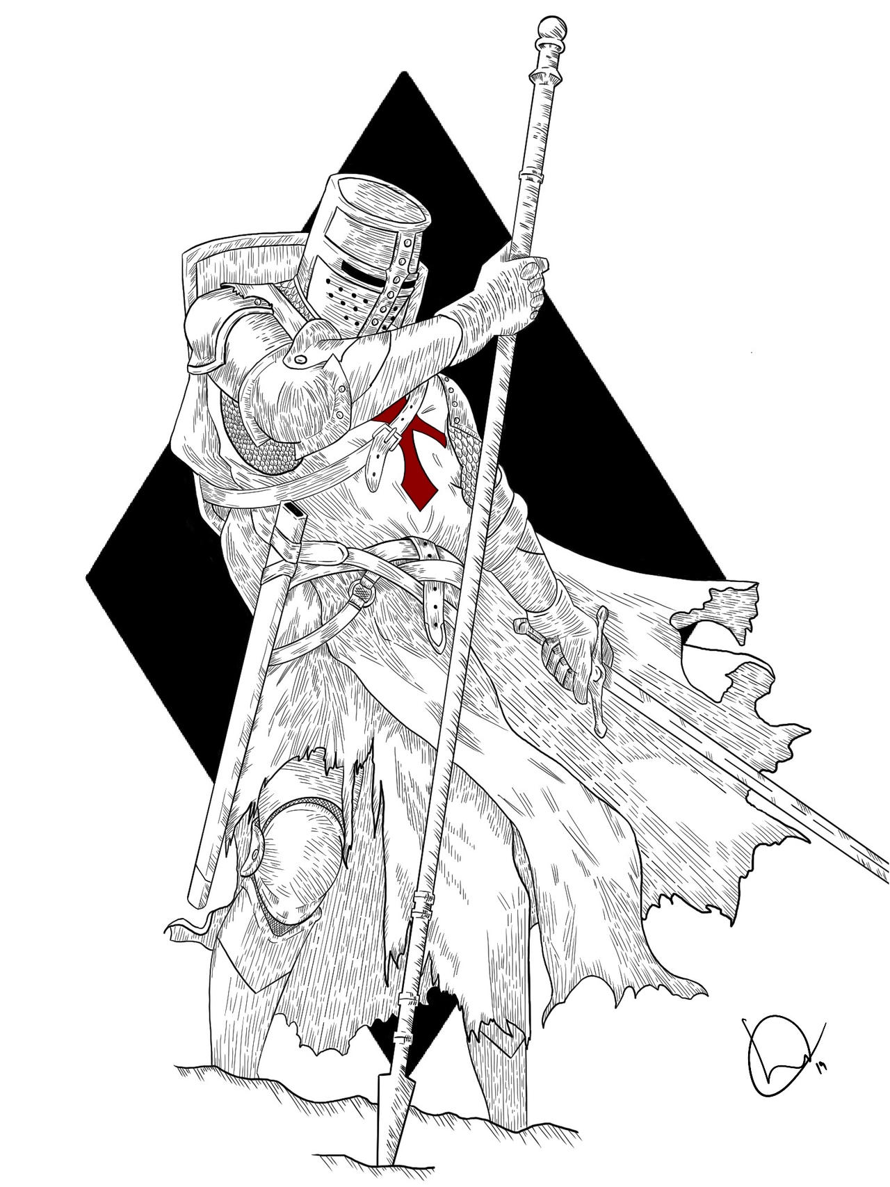 Templar Dc Templar Knight by HeylukeInk on DeviantArt