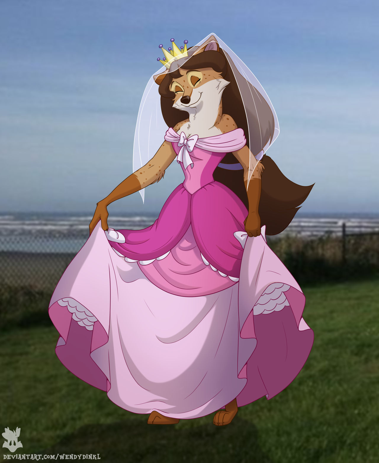 Commission - Princess fox in a new dress by WendyDinkl on DeviantArt