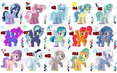 Pack of ponies for $5 by WendyDinkl