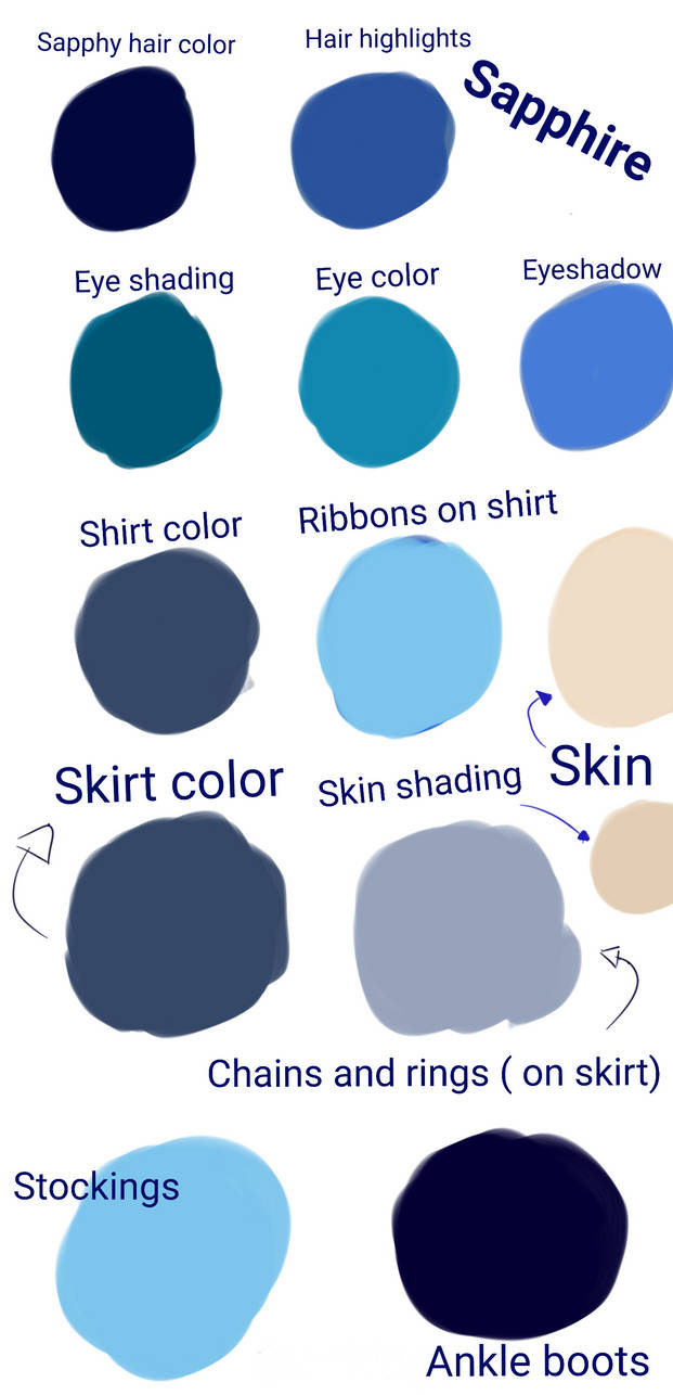 Sapphire color chart by Aubergine100 on DeviantArt