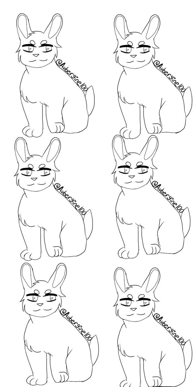 F2U bunny base by Aubergine100 on DeviantArt