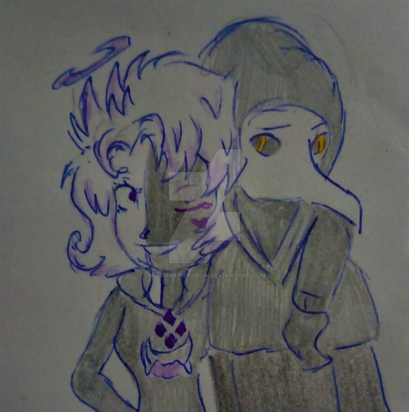 Scp Ink The Ink Queen With Scp 049 by Woodartistcrow on DeviantArt