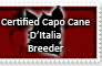 Certified Capo Cane D'Italia Breeder STAMP