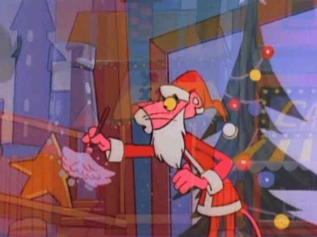 The Pink Panther as Santa Claus by mimimeriem on DeviantArt