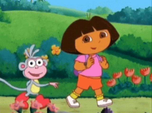 Dora and Boots Walking by mimimeriem on DeviantArt