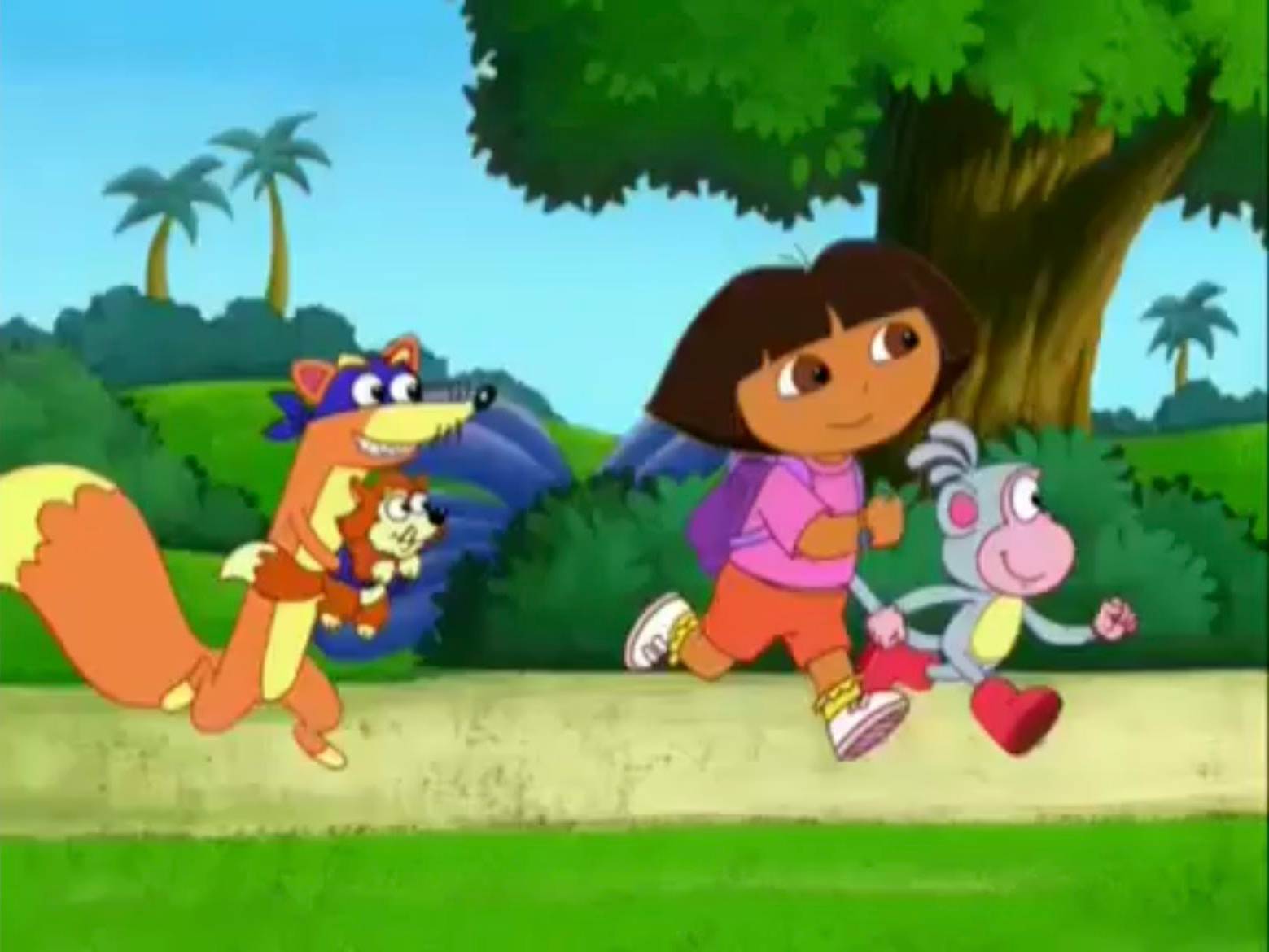 Dora, Boots and Swiper Running by mimimeriem on DeviantArt