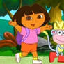 Dora and Boots Walking