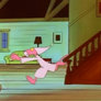 The Pink Panther Running Downstairs