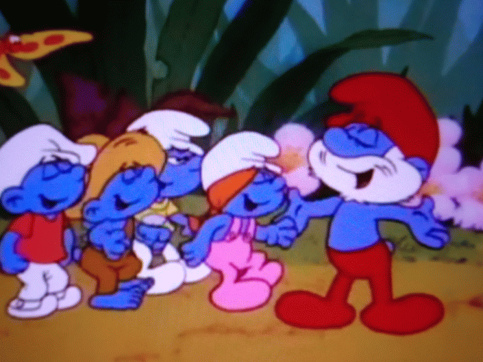 Papa Smurf and the Smurflings Singing by mimimeriem on DeviantArt