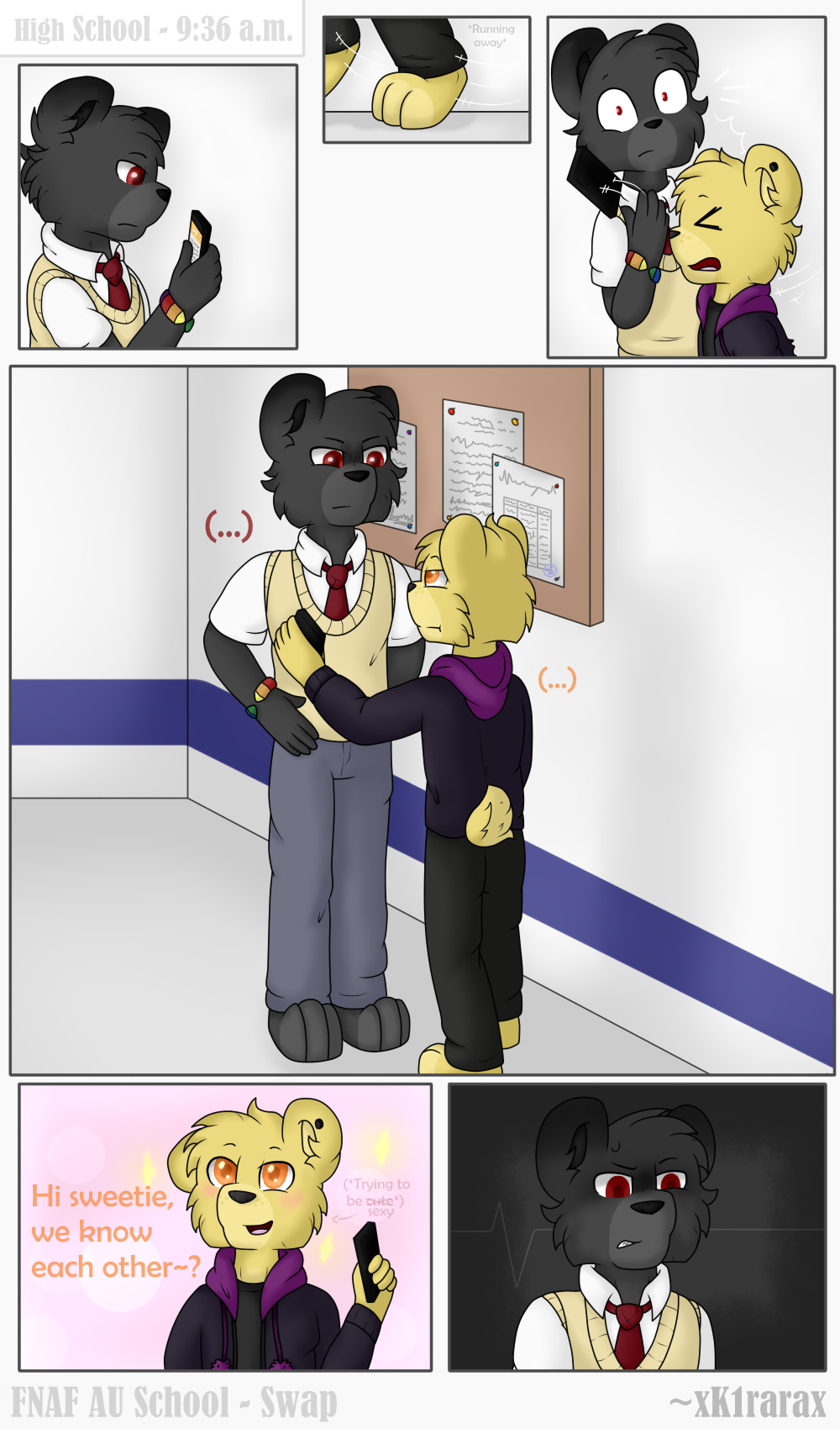 fnaf Highschool 》 - pt.1(fnaf 1 & 2) - Wattpad