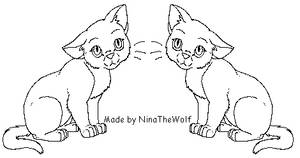 Free Fluffy Cat Lineart by TheCalicoTabby on DeviantArt