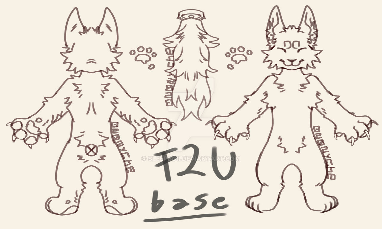 F2U Ref sheet Canine Base! by SleepBoii on DeviantArt