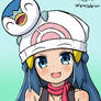 Dawn and Piplup - Pokemon