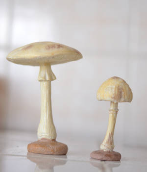 Mushroom figurine 2 by Arts-of-Cendrayliss