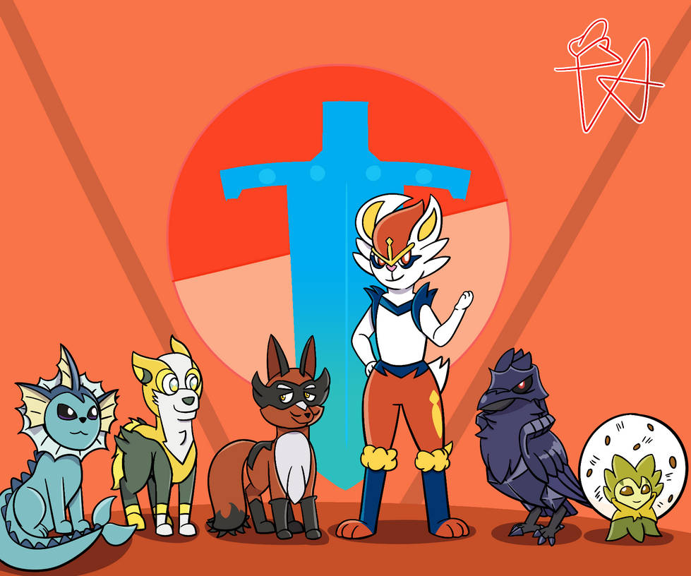 Pokemon Sword team by PresidentAlpine on DeviantArt