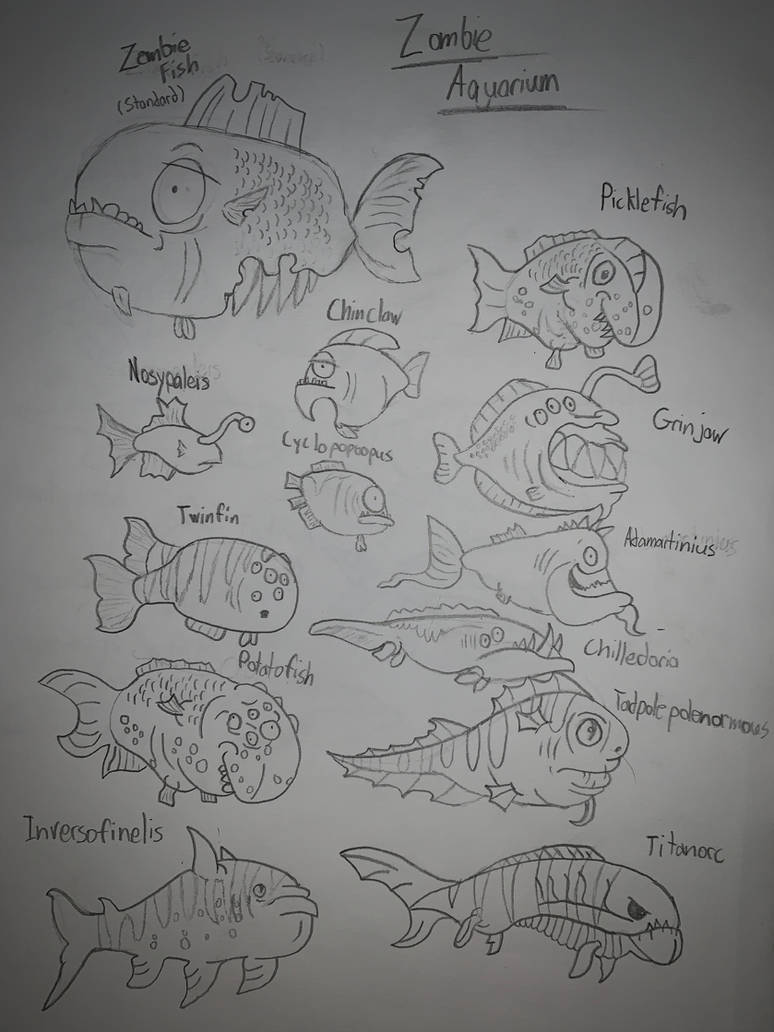 Zombie Fish Tank - Zombie Aquarium Fish by Frostsicle340 on DeviantArt