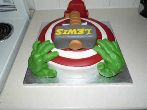 Avengers Birthday Cake.