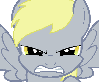 Angry derpy by greenmarta on DeviantArt