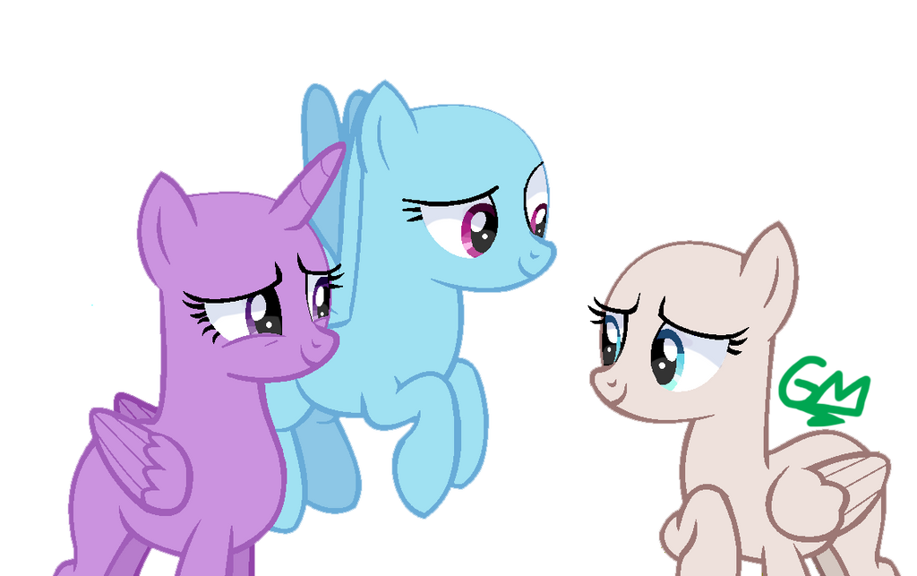 Trio Base by greenmarta on DeviantArt