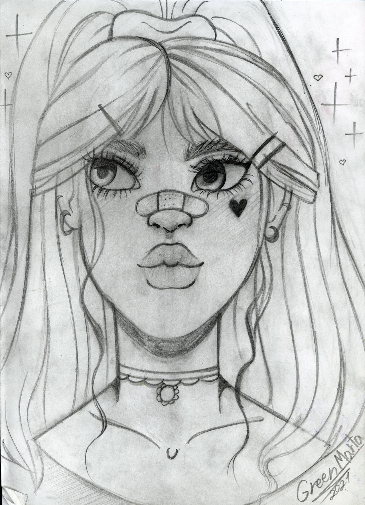 Beautiful Girl Drawing by greenmarta on DeviantArt