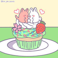 Green Cat Cupcake Picrew