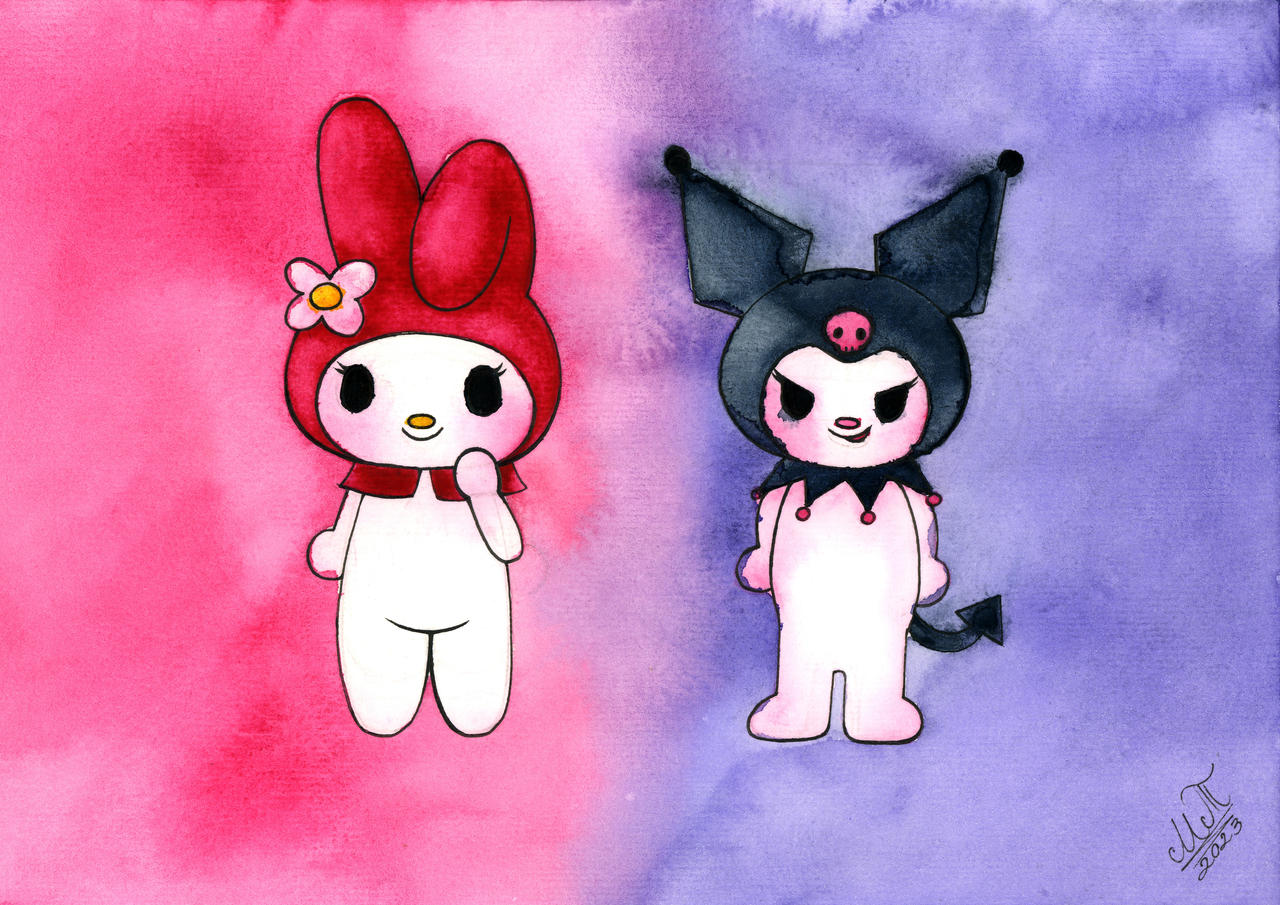 My Melody And Kuromi By Greenmarta On DeviantArt my-melody-and-kuromi-by-greenmarta-on-deviantart