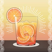 Orange Cat Drink Picrew