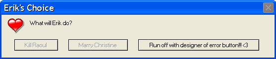 Erik's Choice Error Button