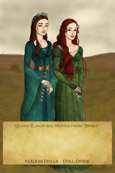 Queen Elinor and Merida-Brave