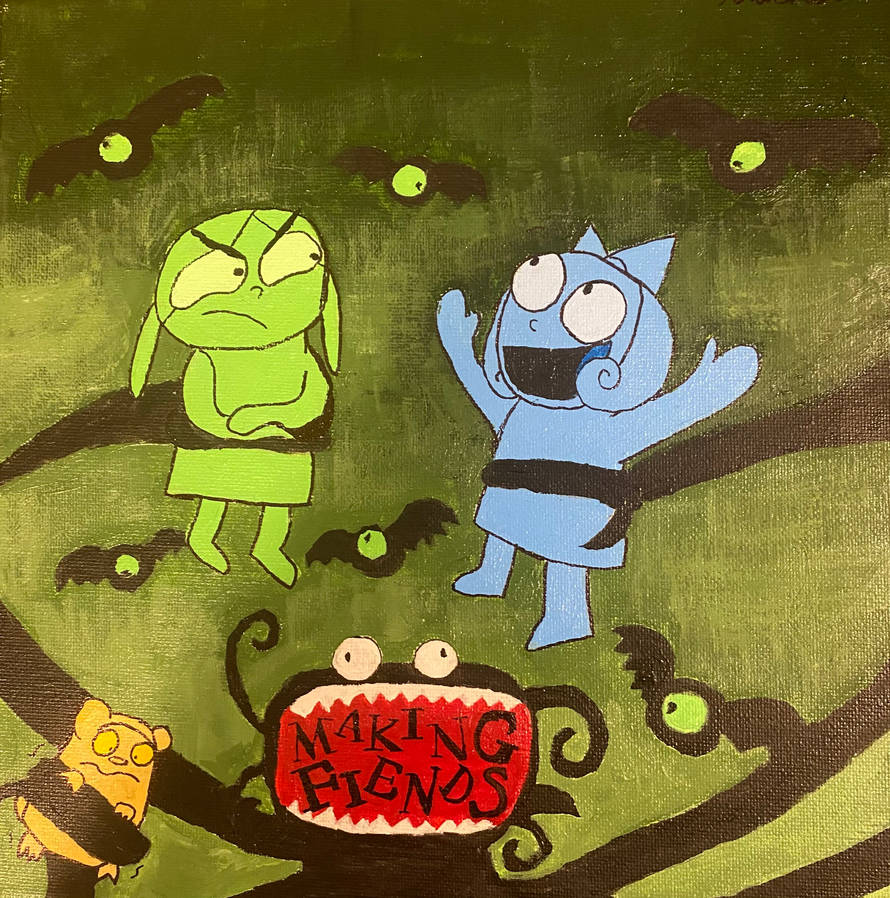 Making Fiends Painting by wagonfullapancakes on DeviantArt