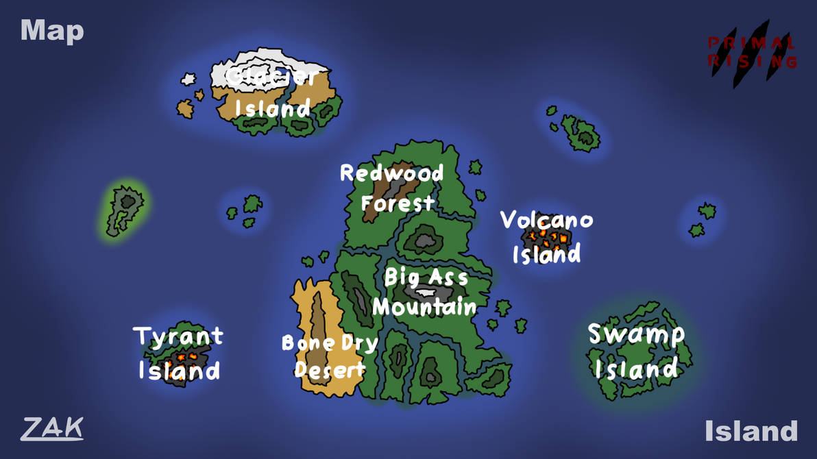 Primal Rising Map Island 1.0 by Pseudosuchian on DeviantArt