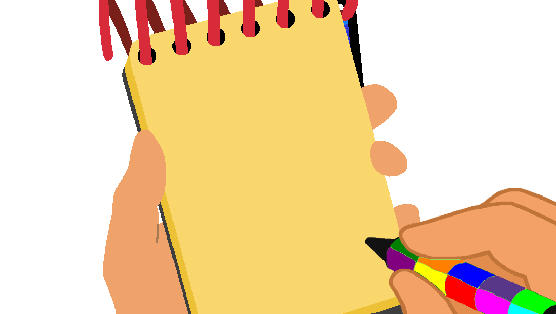 Justinholbert Notebook Deviantart Justin's Notebook Template with Rainbow Crayon by EverettGlover2 on ...