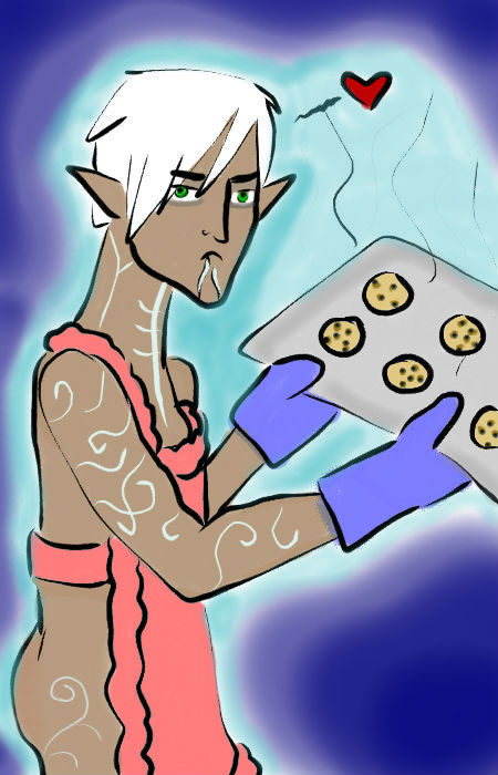 Fenris Baking Cookies