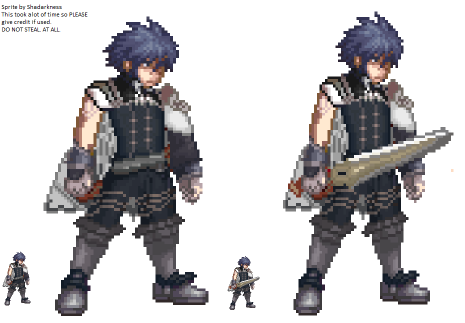 CUSTOM-MADE* Chrom sprite - Fire Emblem Awakening by Shadarkness