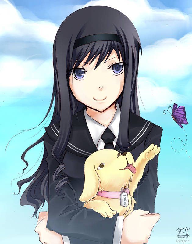 Amagami: Haruka and a puppy