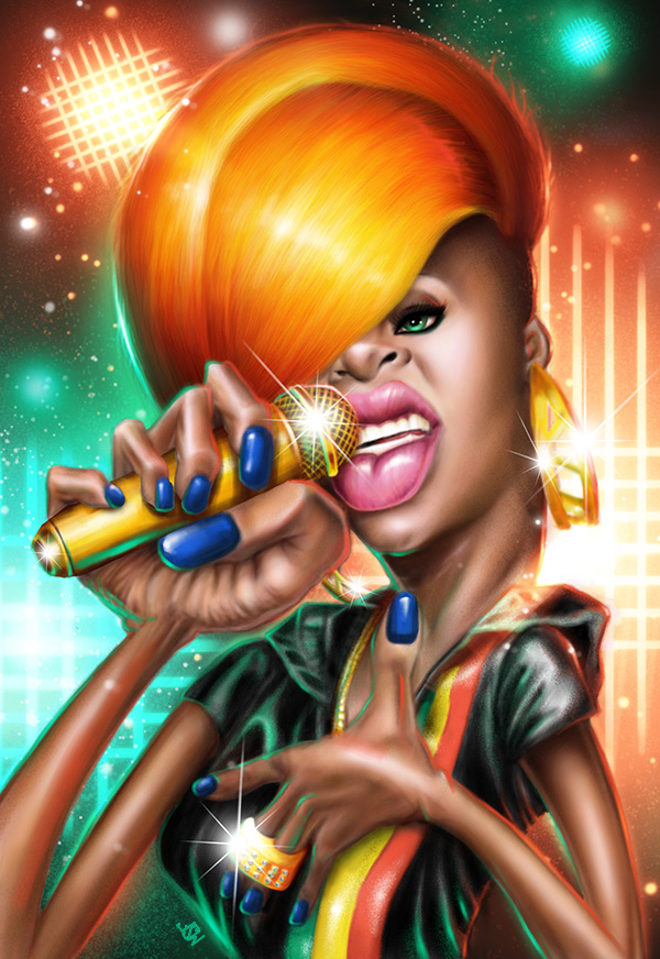 Rihanna Caricature