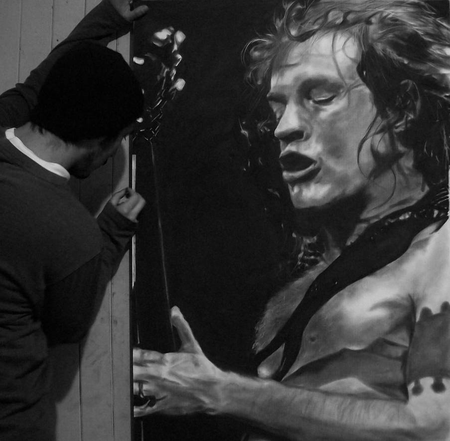 Angus Young (AC/DC) by SchoerArt on DeviantArt