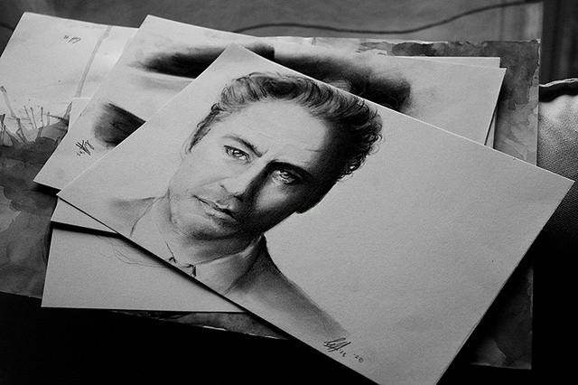 RDJ - Charcoal Portrait