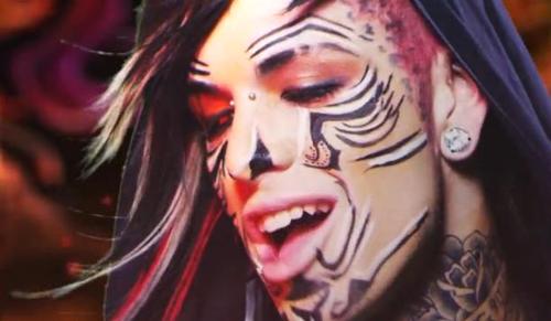 Jayy Von Monroe Face Paint