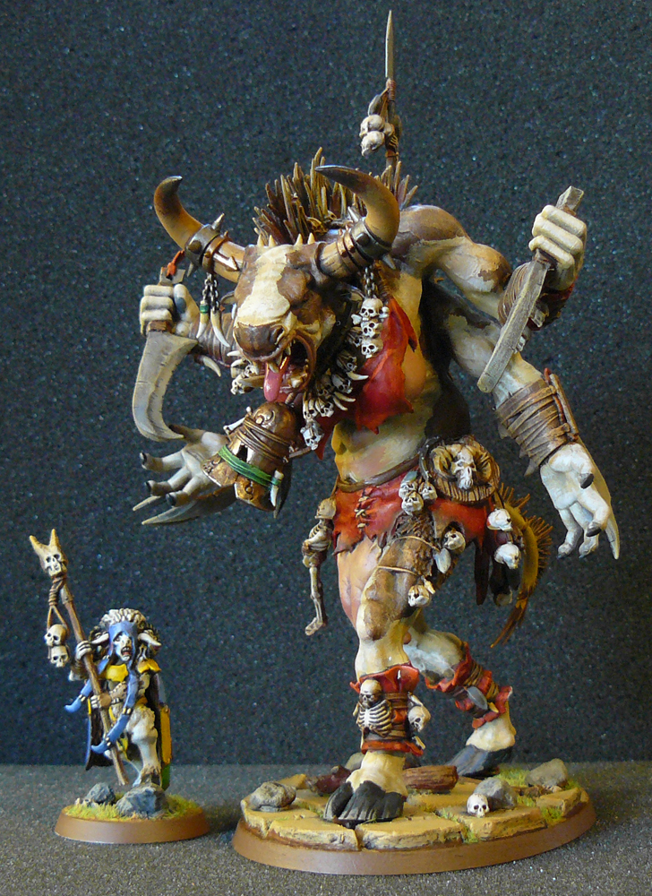 Female Ghorgon and Shaman