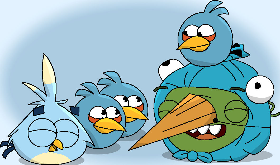 Pin by Chloee on Angry Birds Toons The Blues Jay Jake and Jim Bubbles Luca  Birds