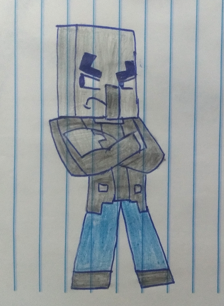 Minecraft Vindicator Drawing by CaueCorredor on DeviantArt