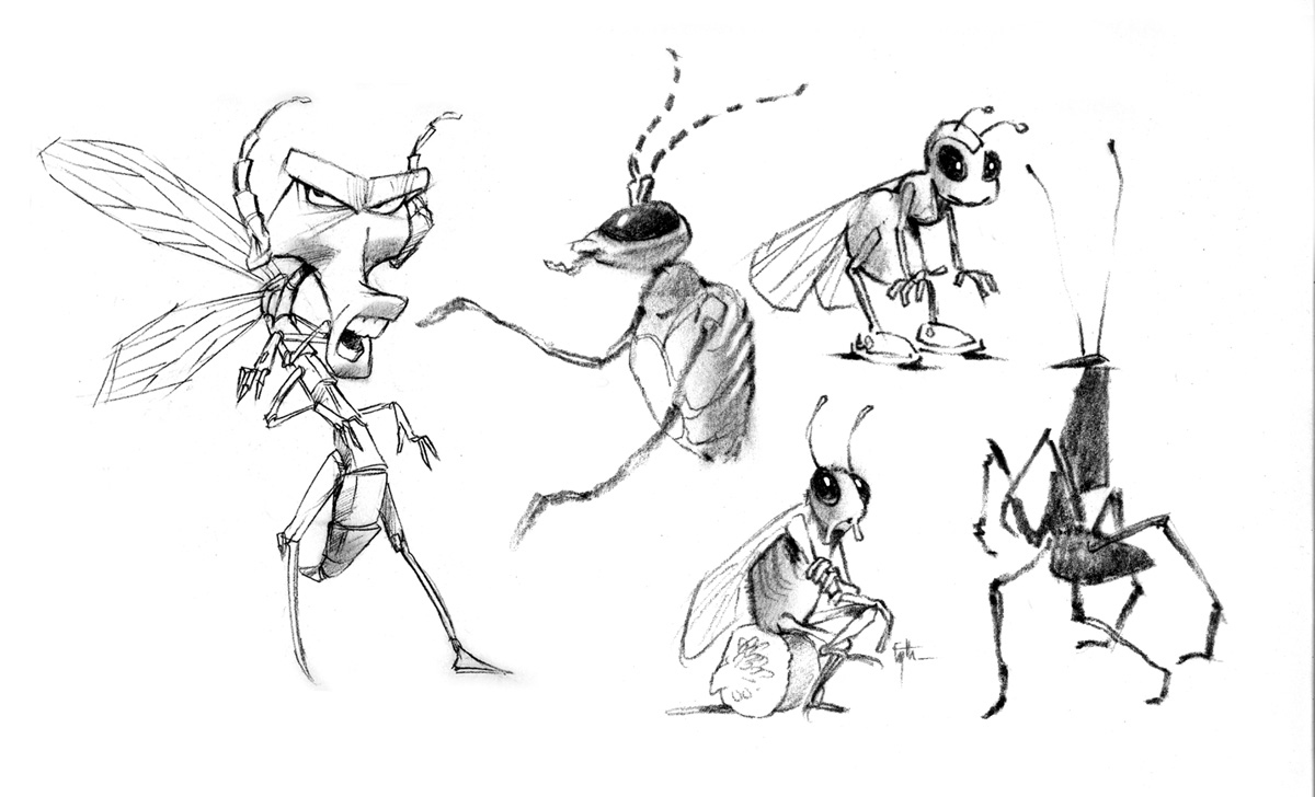 Bug character concepts by Eyth on DeviantArt