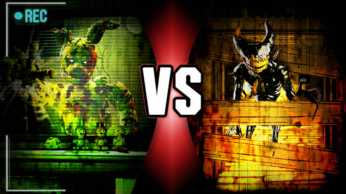 Springtrap VS Bendy (FNAF VS BATIM) by UntitedUsername on DeviantArt