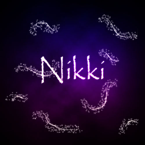 Nikki using photoshop