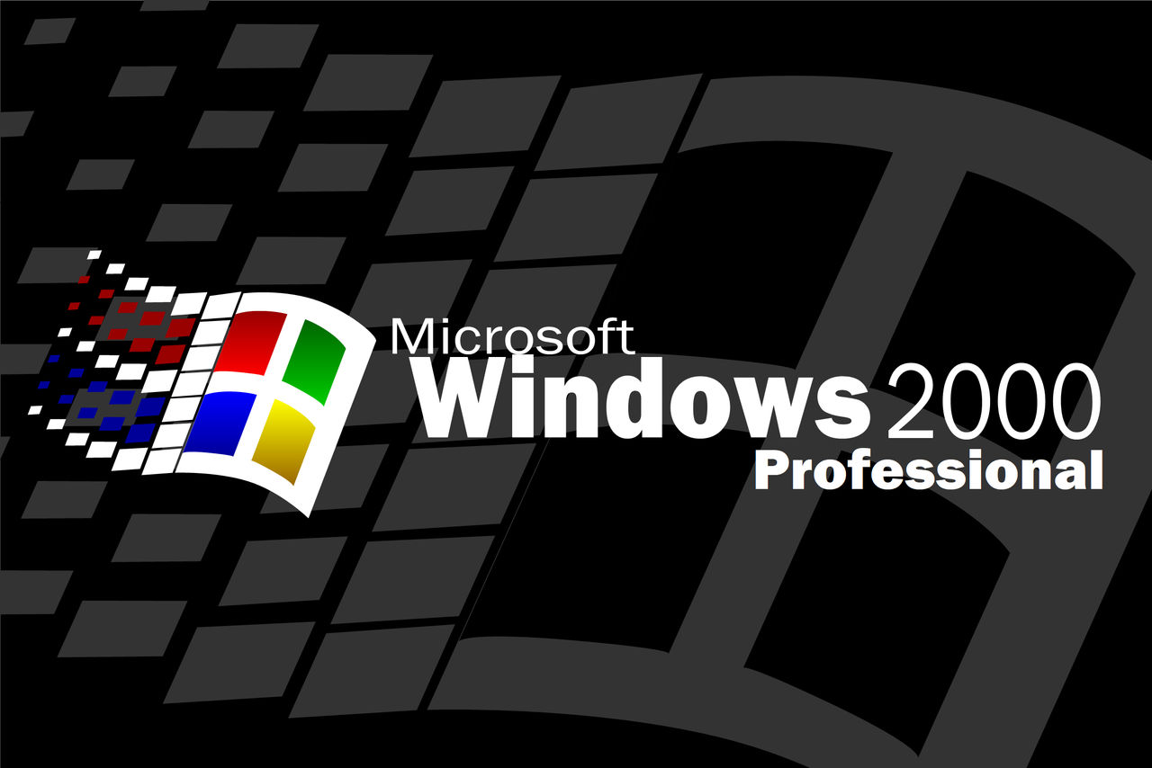 Windows 2000 Professional Sticker Windows 2000 Professional Logo 1024x576