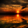Lake at sunset HDR 03