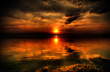 Lake at sunset HDR 03